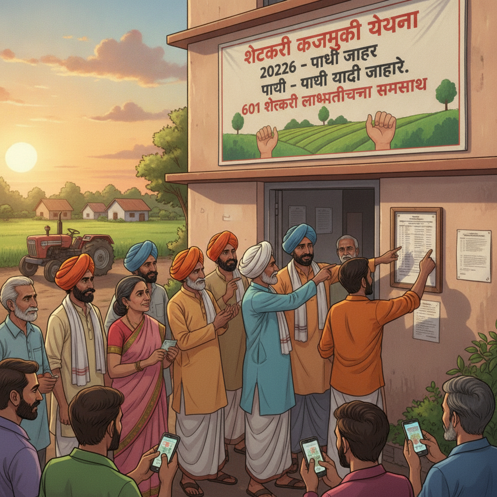 शेतकरी कर्जमुक्ती योजनेच्या चौथ्या यादीत गोंदियातील ६०१ शेतकऱ्यांचा समावेश.